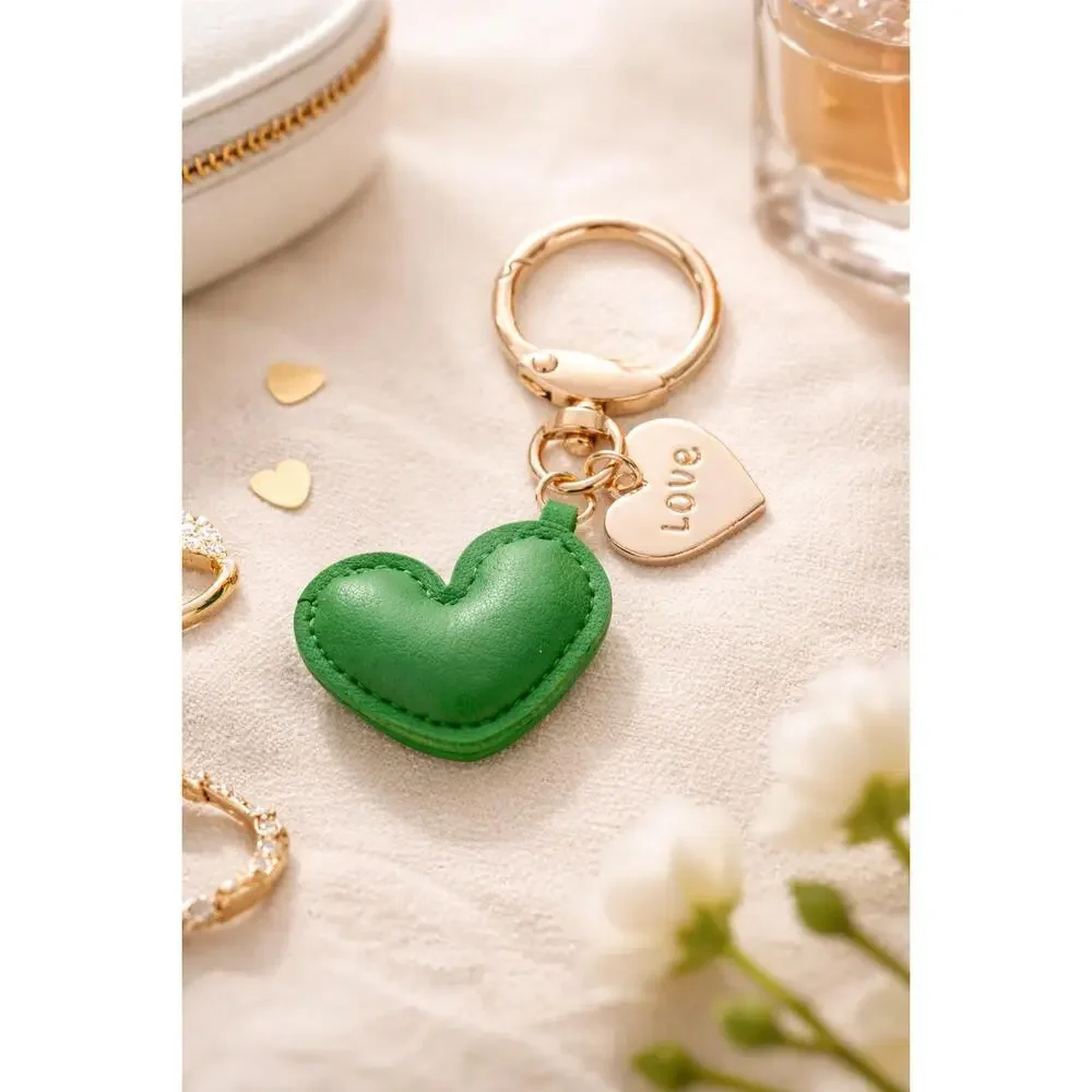 Lucky Love Heart Keychain Charm
